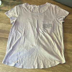 ✌️Dutch Bros VINTAGE Women’s Light Purple Light Sweater w/Twist/Tie SMALL